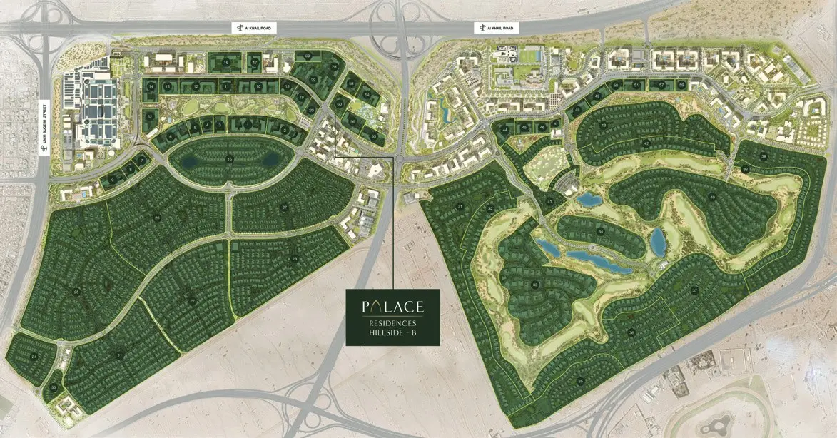 Palace Residences Hillside B masterplan, Dubai Hills Estate