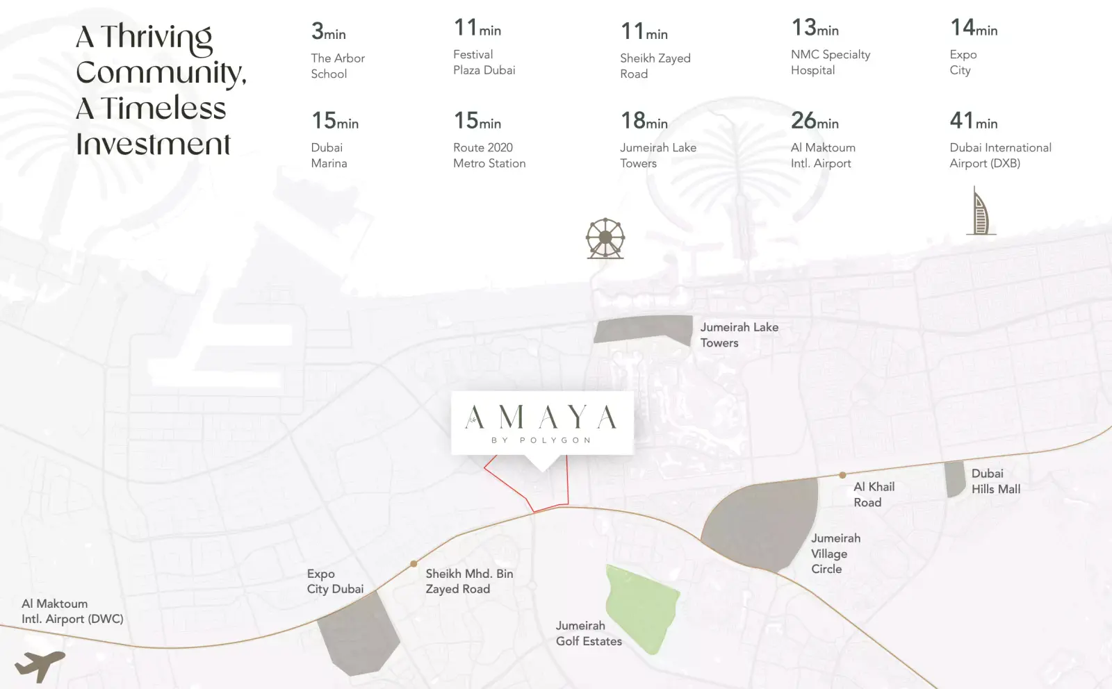 Amaya Residences मास्टरप्लान, Al Furjan