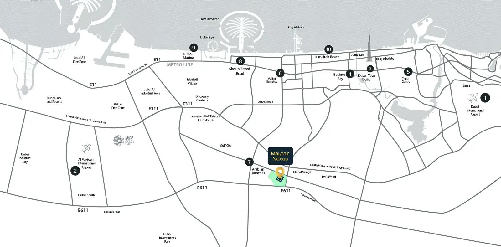 Masterplan Mayfair Nexus, Dubai Lifestyle City