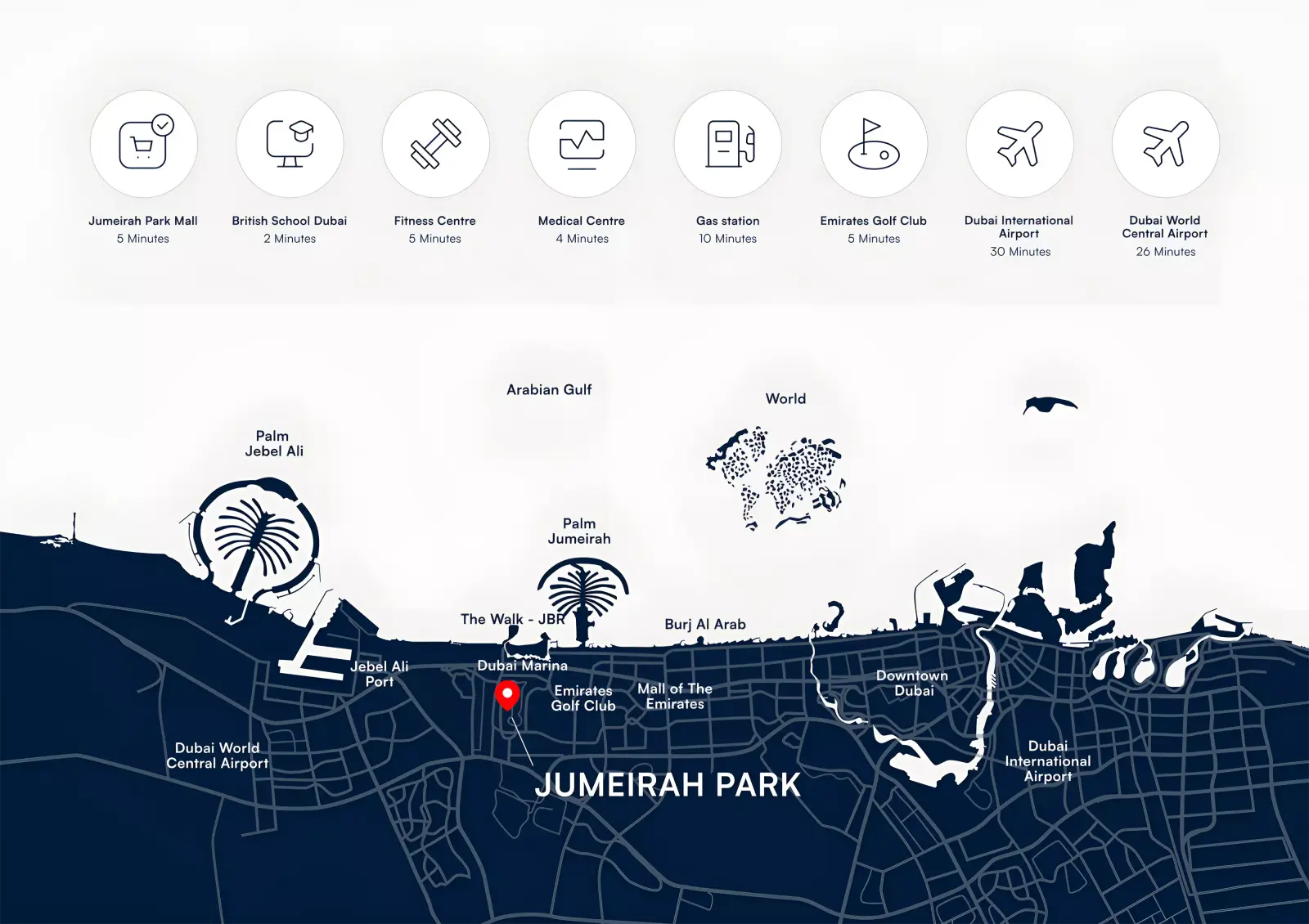 Waterfront Villas masterplan, Jumeirah Park