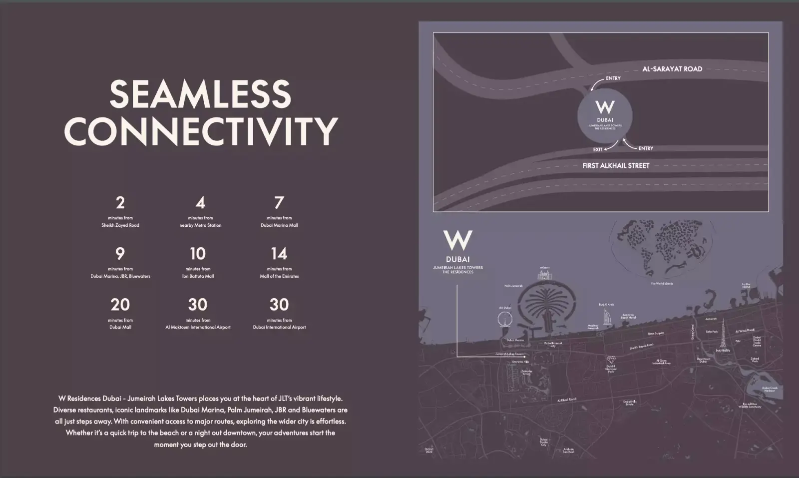 W Residences at JLT मास्टरप्लान, Jumeirah Lake Towers