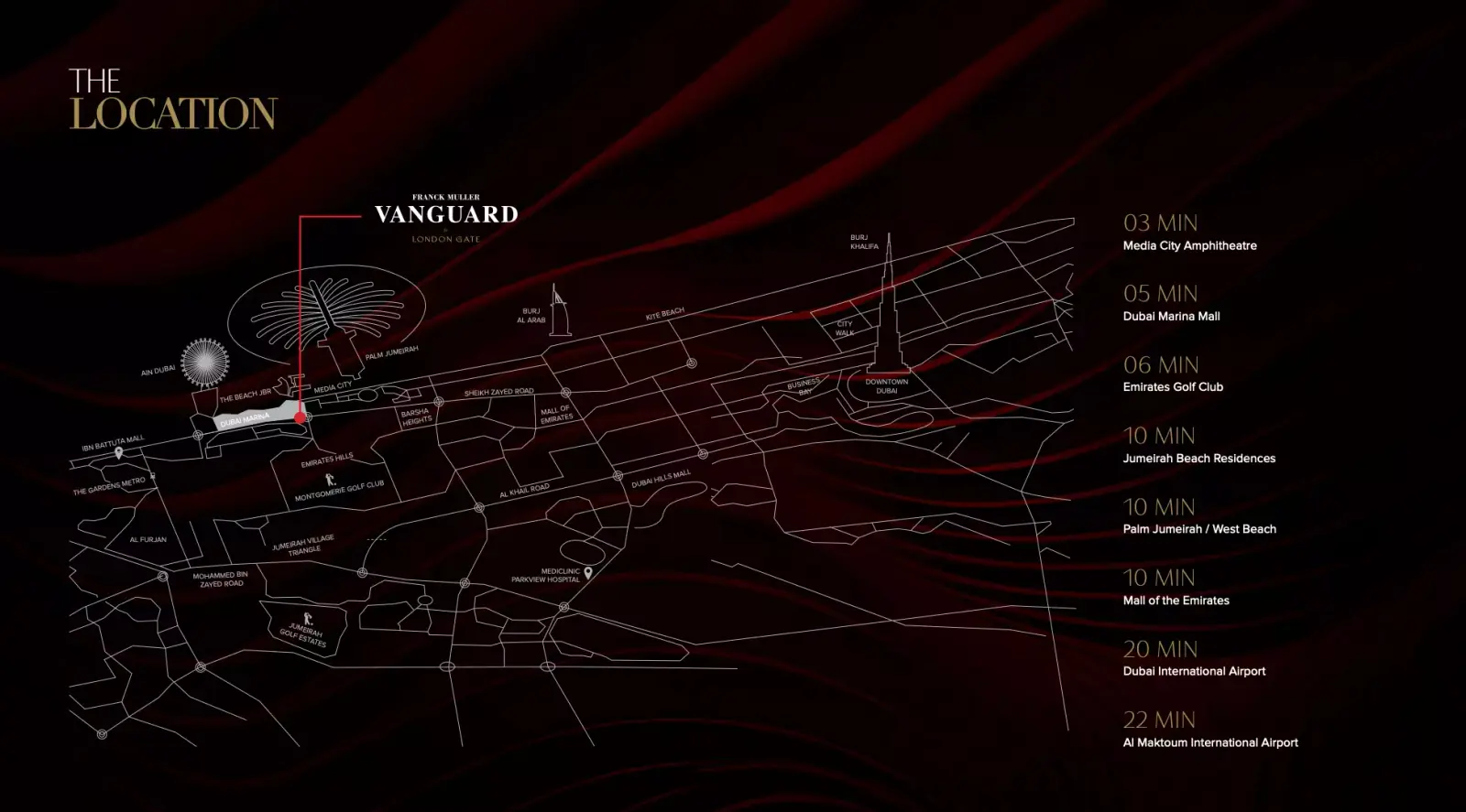 Franck Muller Vanguard masterplan, Dubai Marina