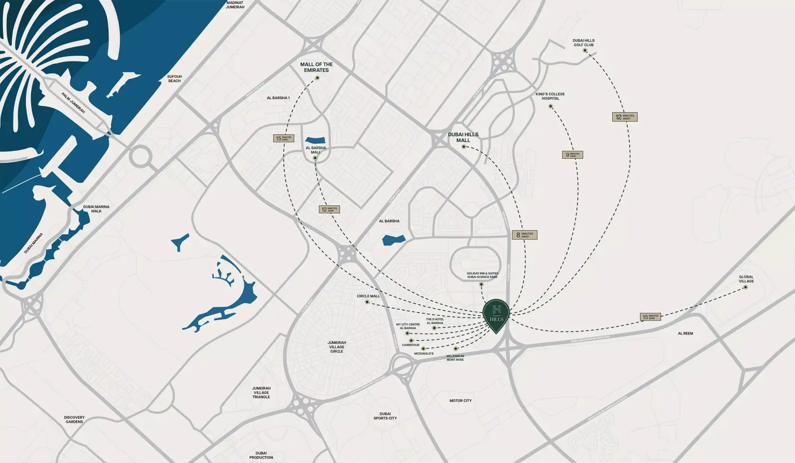 Binghatti Hills Phase 3 masterplan, Dubai Science Park