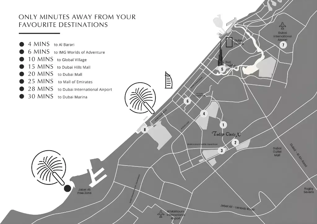 Tulip Oasis 10 masterplan, Majan