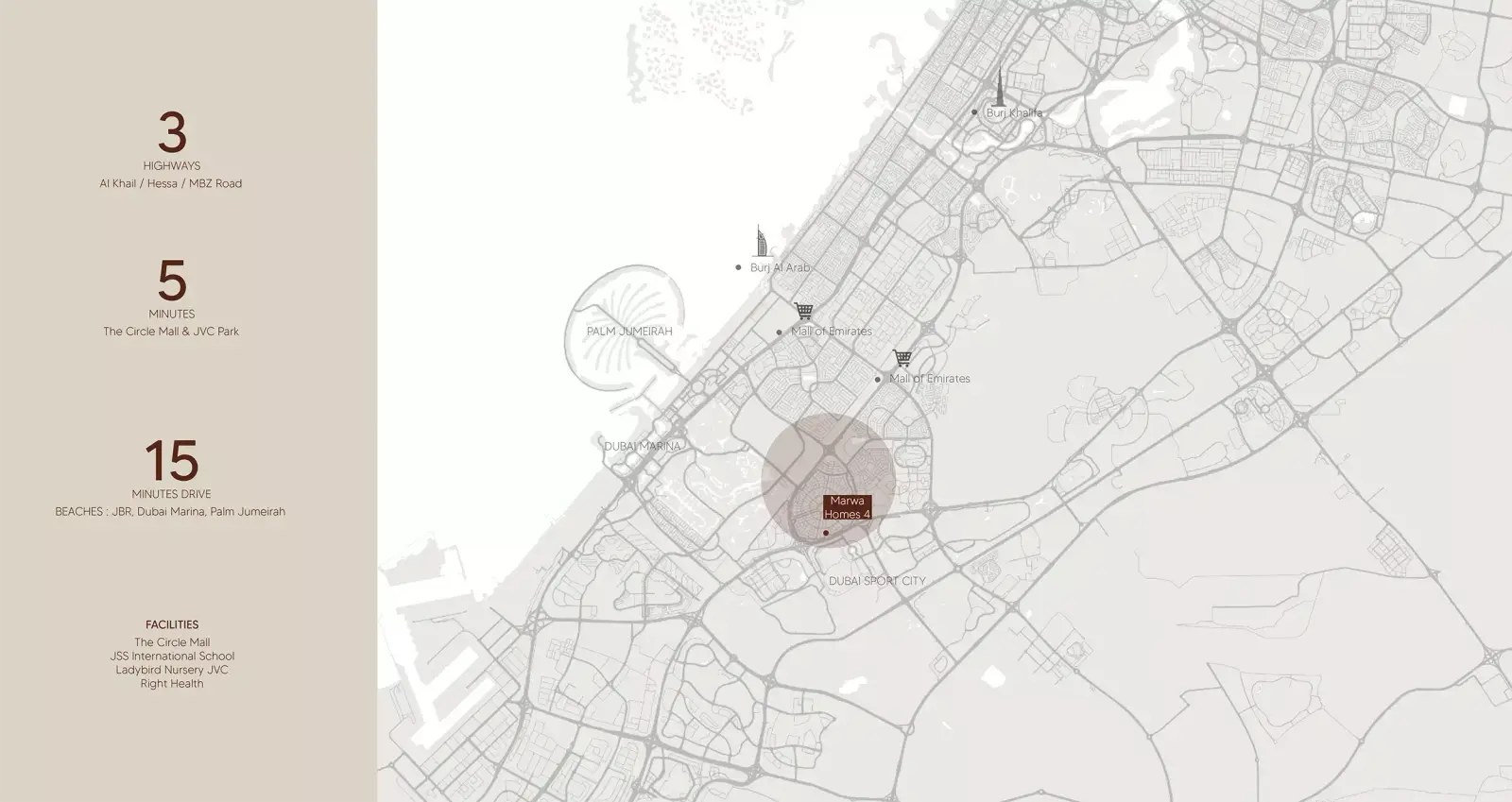 Masterplan Marwa Homes Phase 4, Jumeirah Village Circle