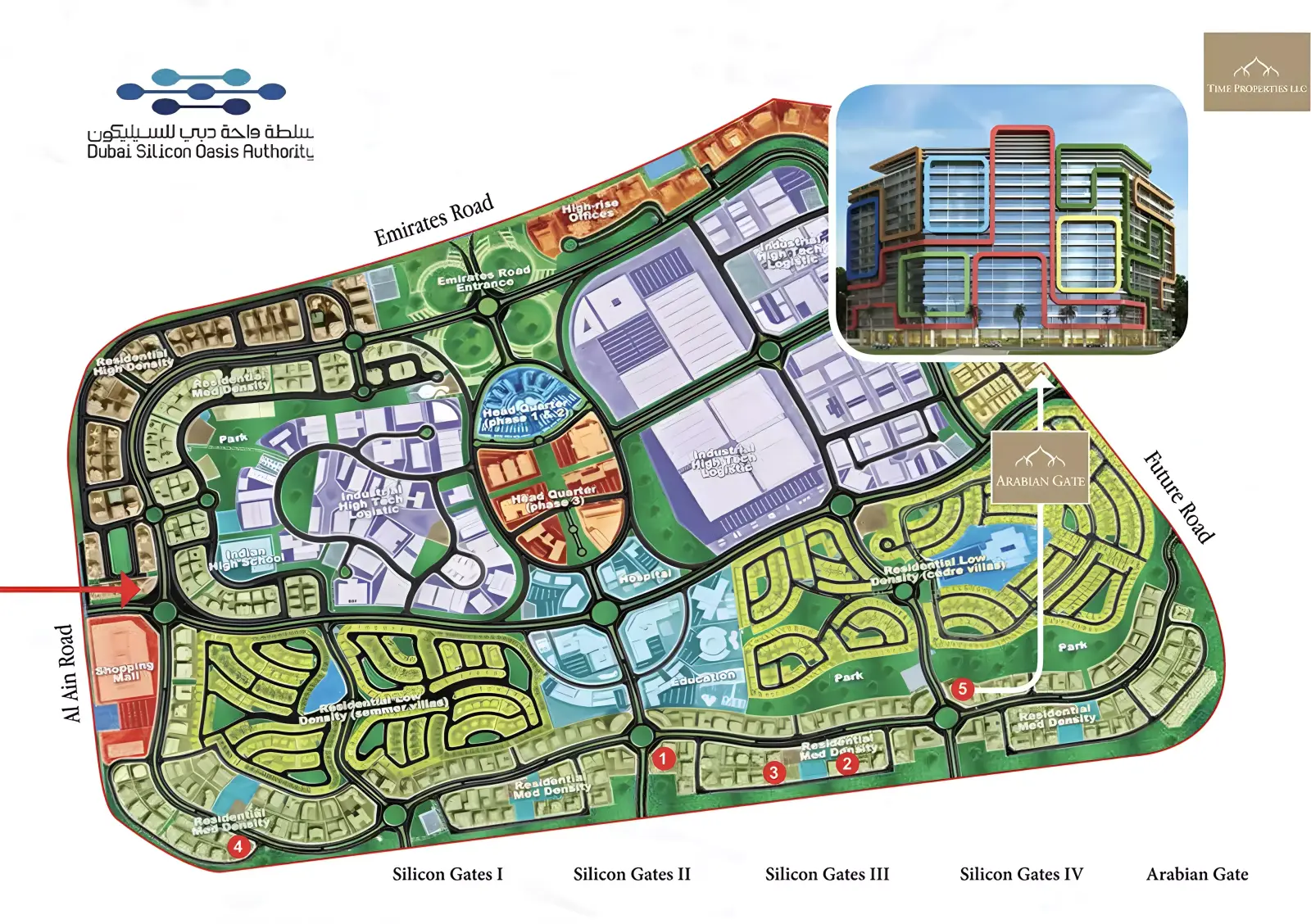 Arabian Gate Phase 2 मास्टरप्लान, Dubai Land