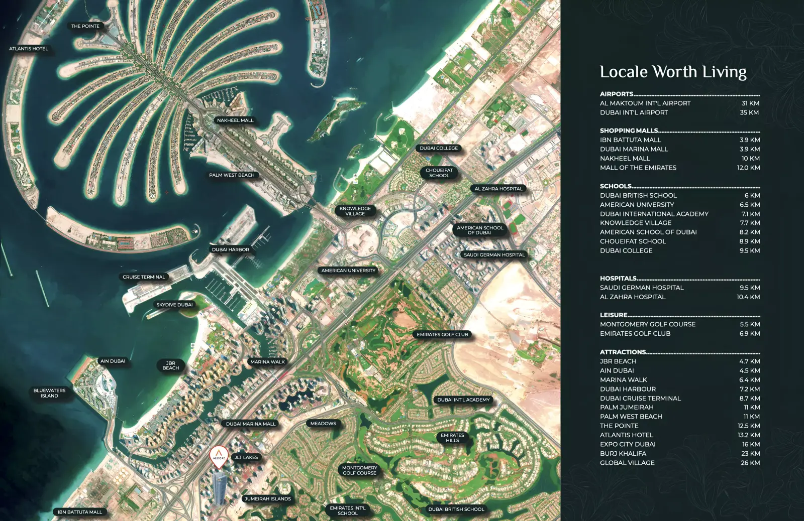 Me Do Re masterplan, Jumeirah Lake Towers
