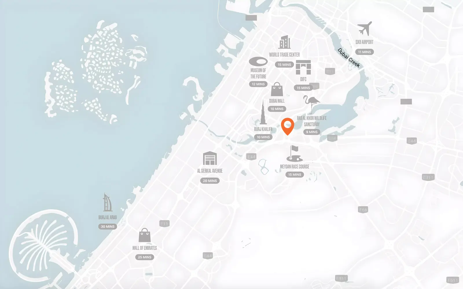 Upside masterplan, Business Bay