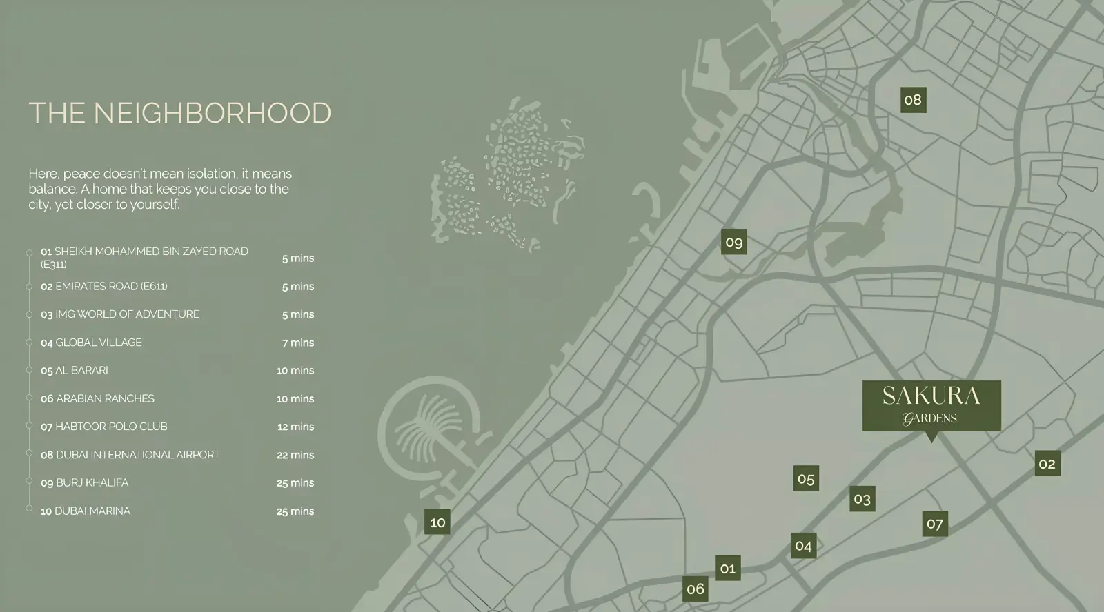 Sakura Gardens masterplan, Falcon City of Wonders