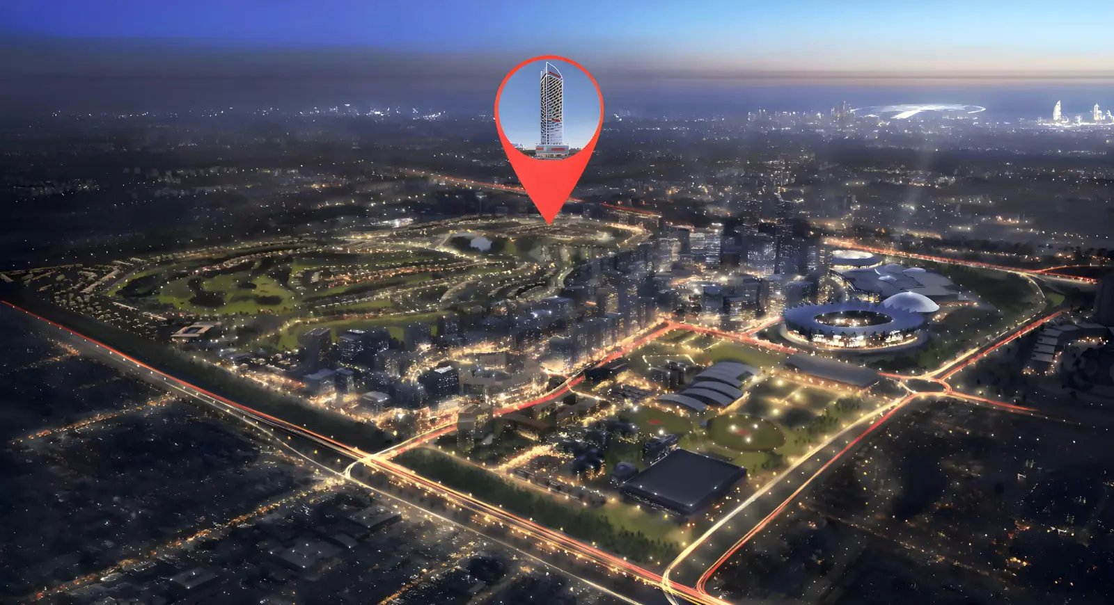 Aspirz Tower masterplan, Dubai Sports City