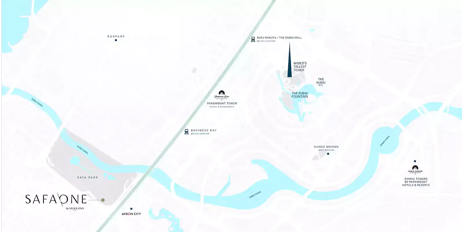 Safa Two masterplan, Business Bay