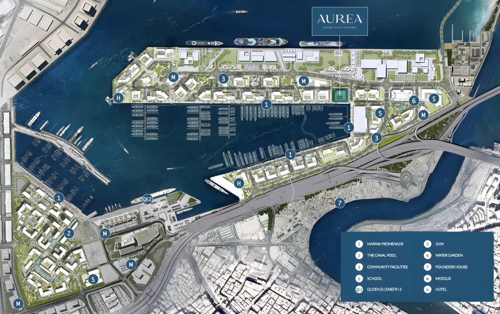 Aurea masterplan, Mina Rashid