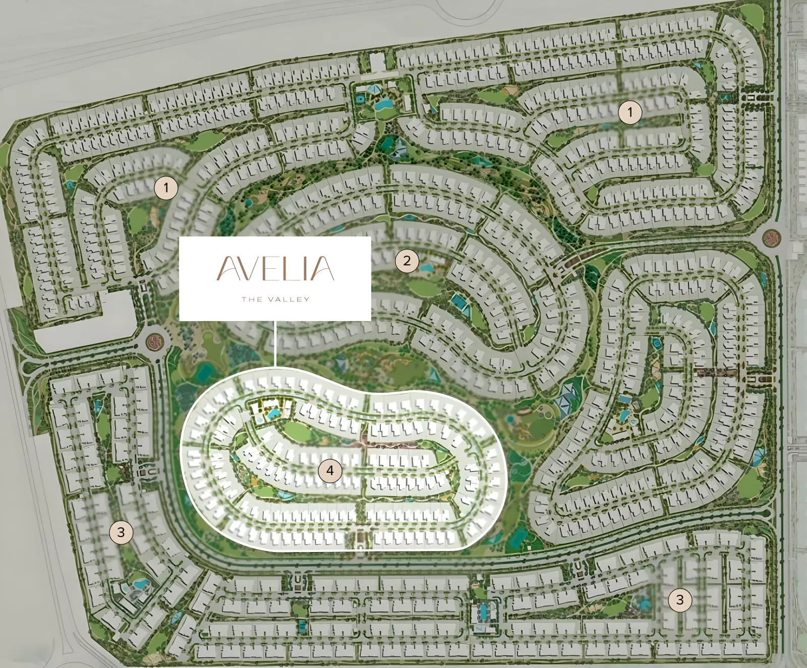 Avelia masterplan, The Valley