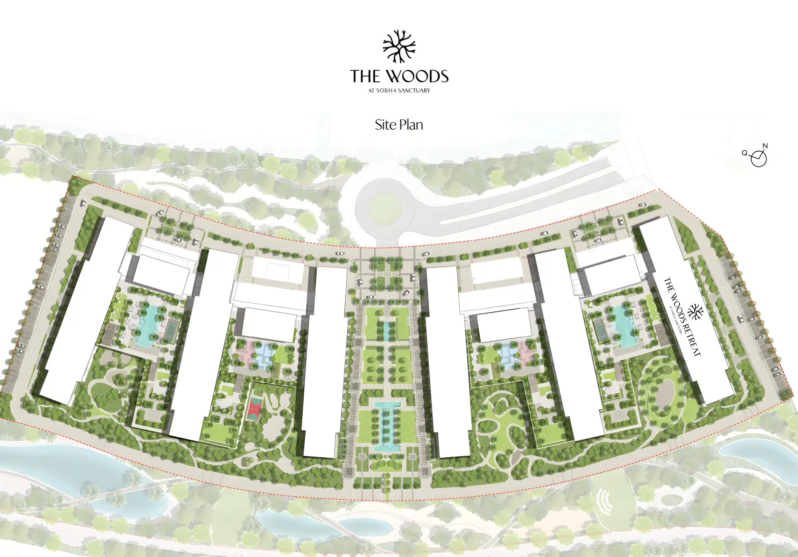The Woods Altura masterplan, Sobha Sanctuary