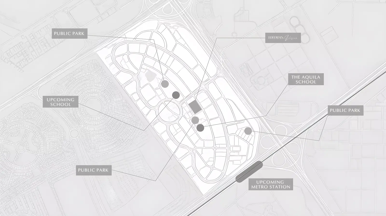 Masterplan Treppan Vision, Dubai Land Residence Complex