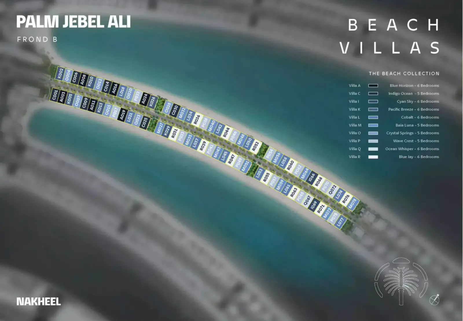 Palm Jebel Ali Frond B masterplan, Palm Jebel Ali