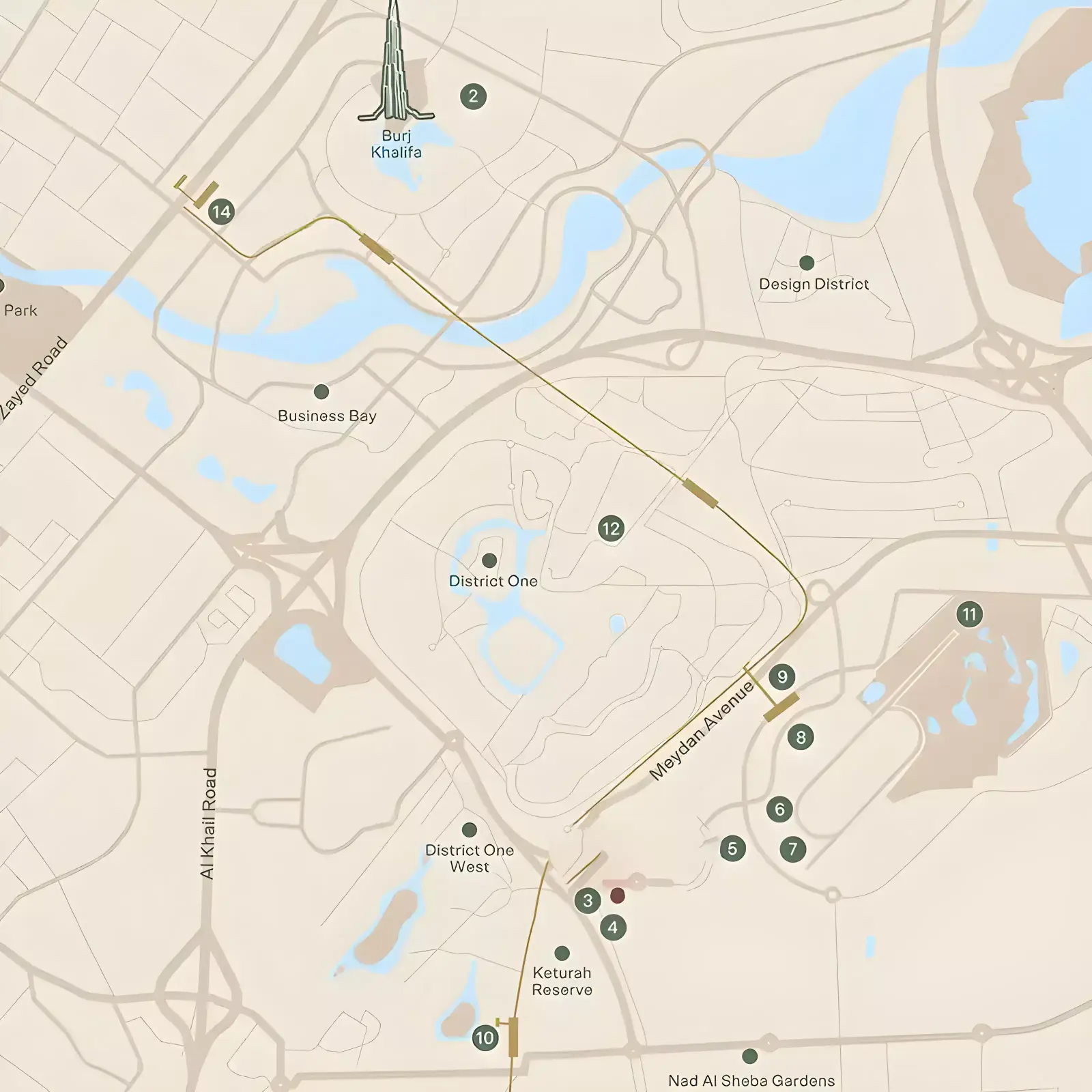 Rabdan Avenue masterplan, Meydan