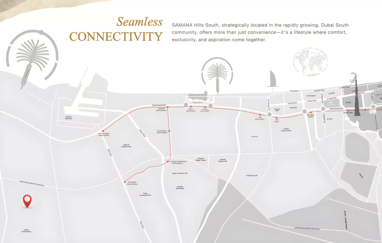 Samana Hills South masterplan, Dubai Industrial City
