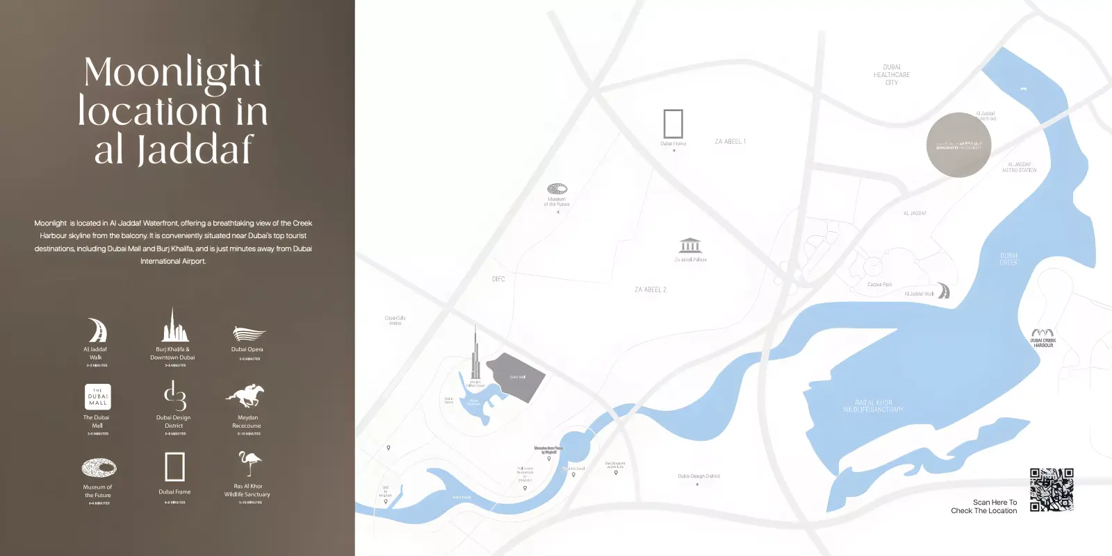 Binghatti Moonlight masterplan, Al Jaddaf