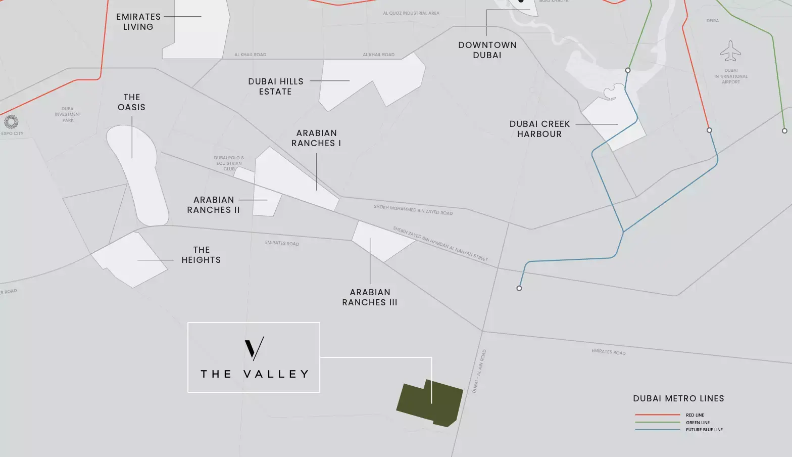Ovelle masterplan, The Valley