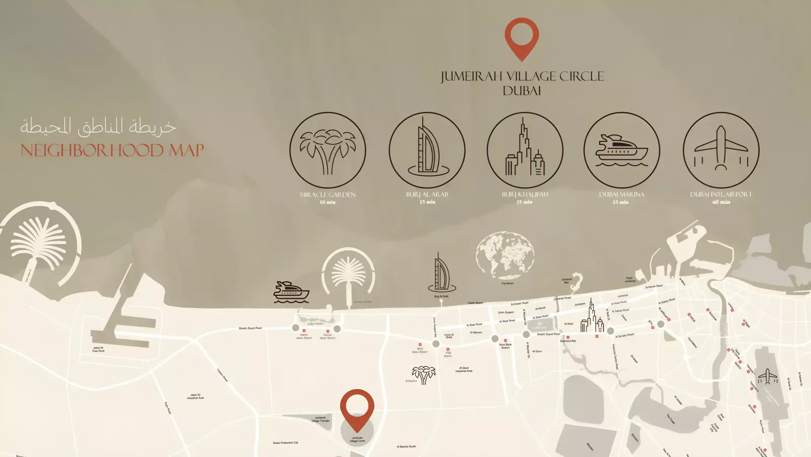 Gharbi 2 Residences masterplan, Jumeirah Village Circle