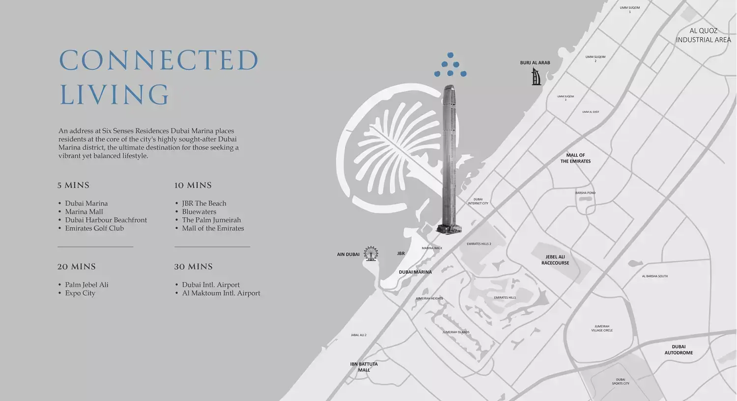 Six Senses Residences Dubai Marina masterplan, Dubai Marina
