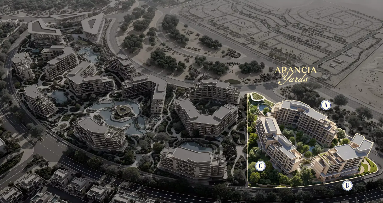 Masterplan Arancia Yards, City of Arabia