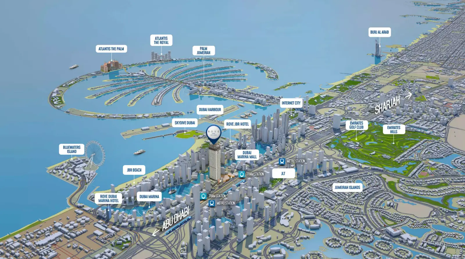 Rove Home Dubai Marina 总体规划, Dubai Marina