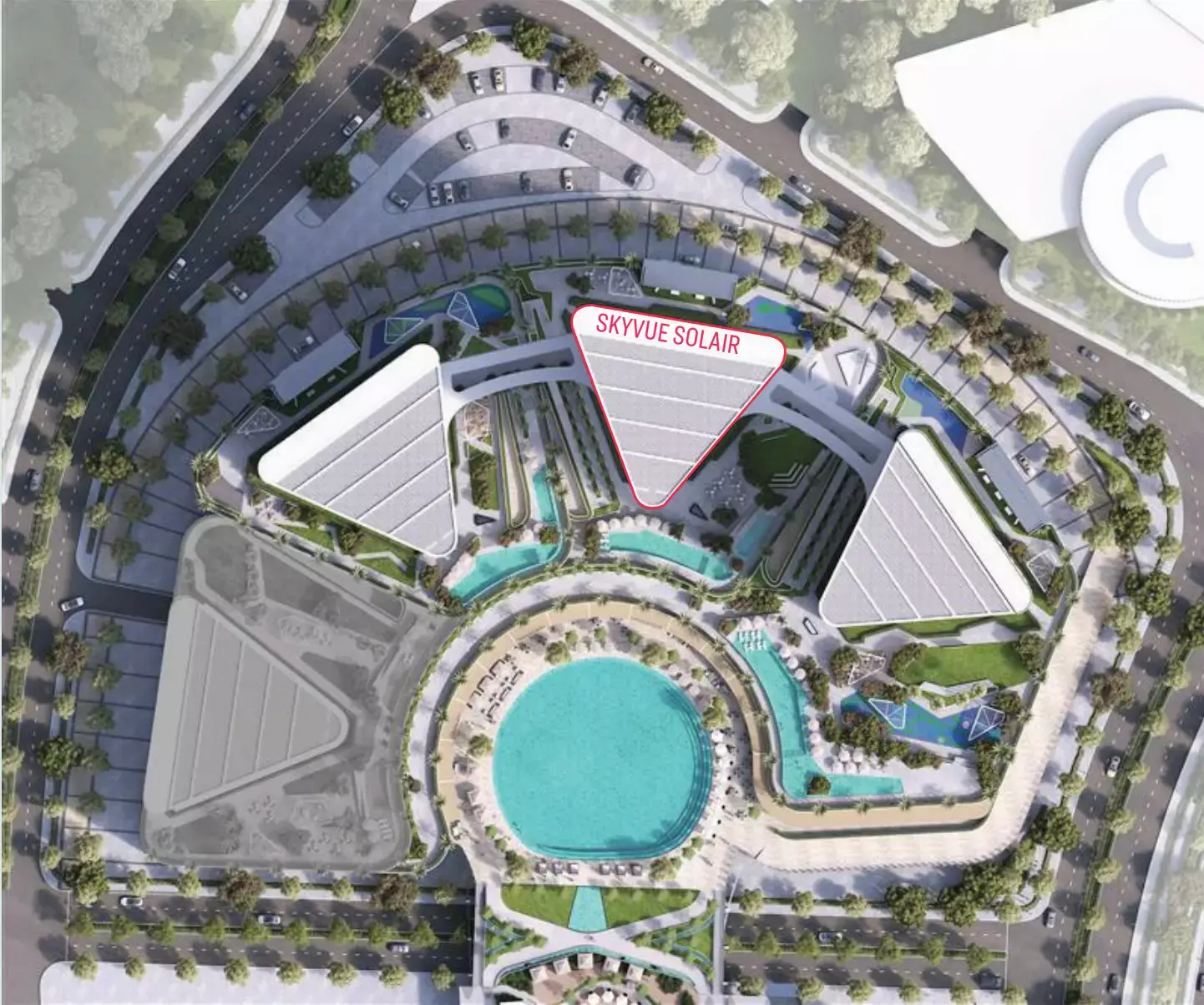 Skyvue Solair masterplan, Sobha Hartland 2