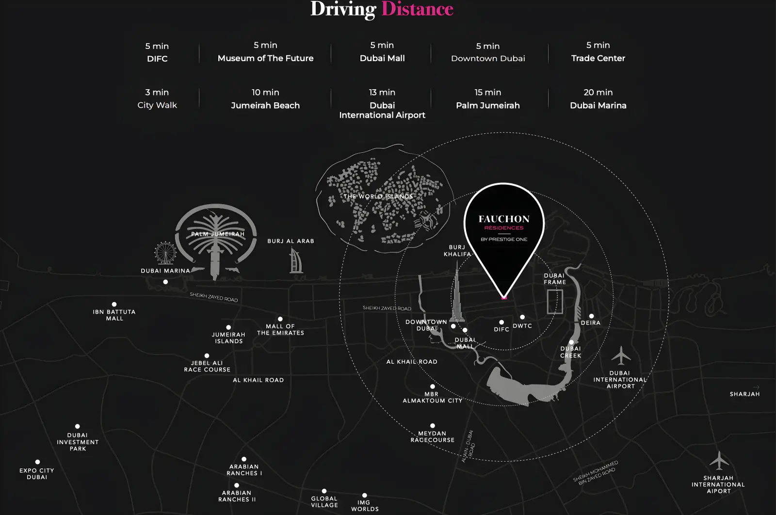 Fauchon Residences masterplan, Jumeirah Garden City