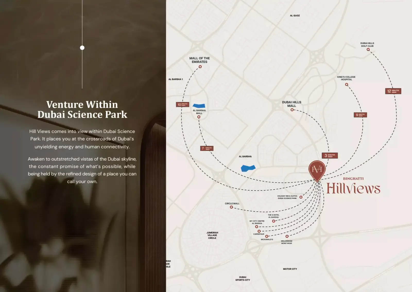 Binghatti Hillviews masterplan, Dubai Science Park