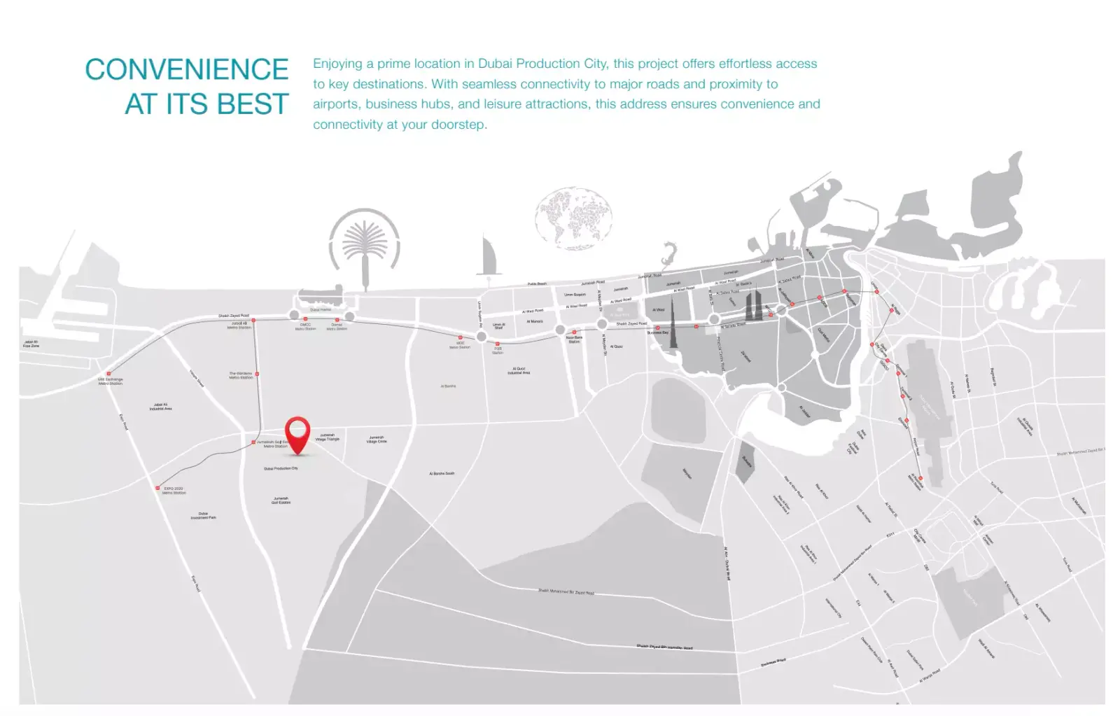 Samana Resorts masterplan, Dubai Production City (IMPZ)