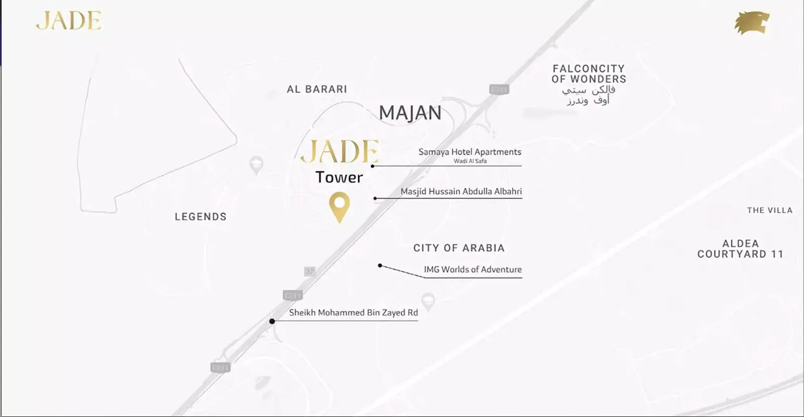 Jade Tower masterplan, Majan
