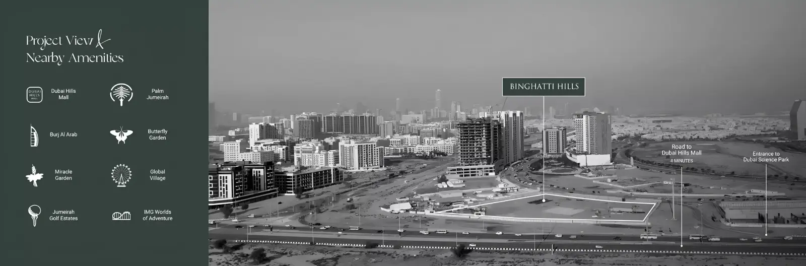 Binghatti Hills masterplan, Dubai Science Park