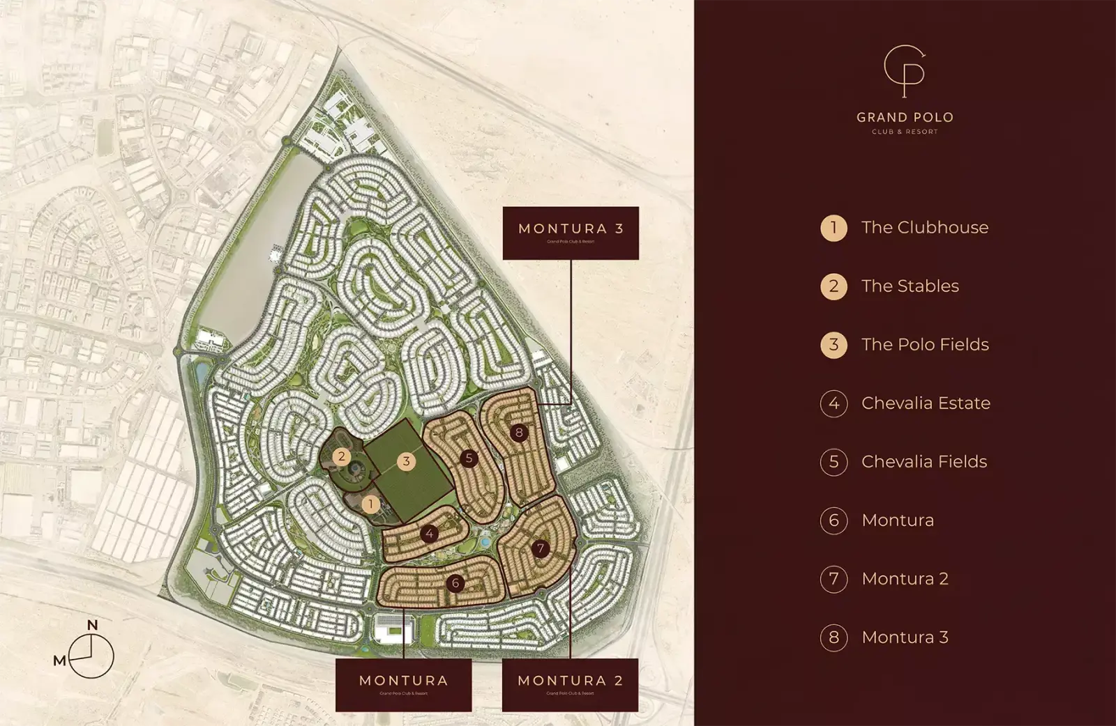 Montura at Grand Polo masterplan, The Grand Polo Club and Resort