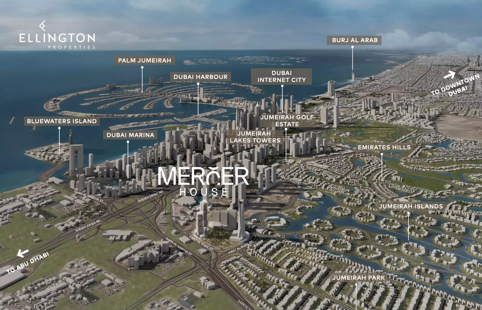 Mercer House masterplan, Uptown Dubai