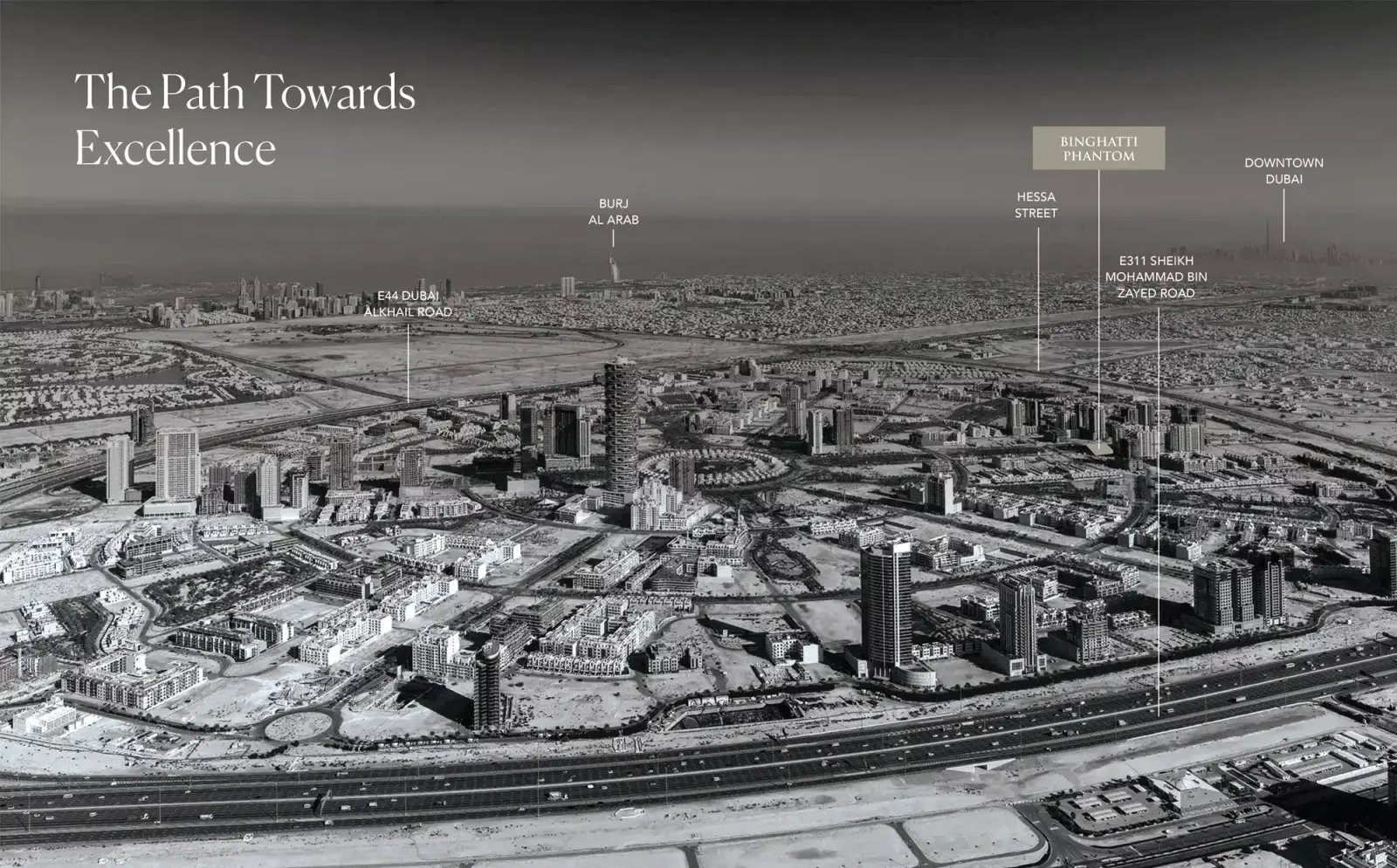 Binghatti Phantom masterplan, Jumeirah Village Circle
