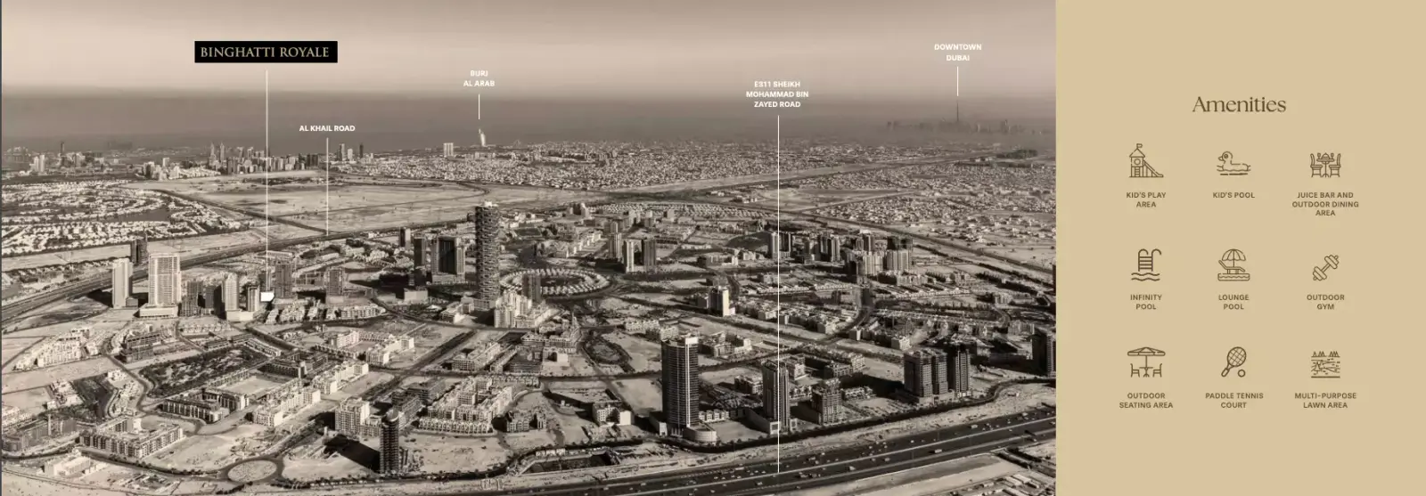 Binghatti Royale masterplan, Jumeirah Village Circle