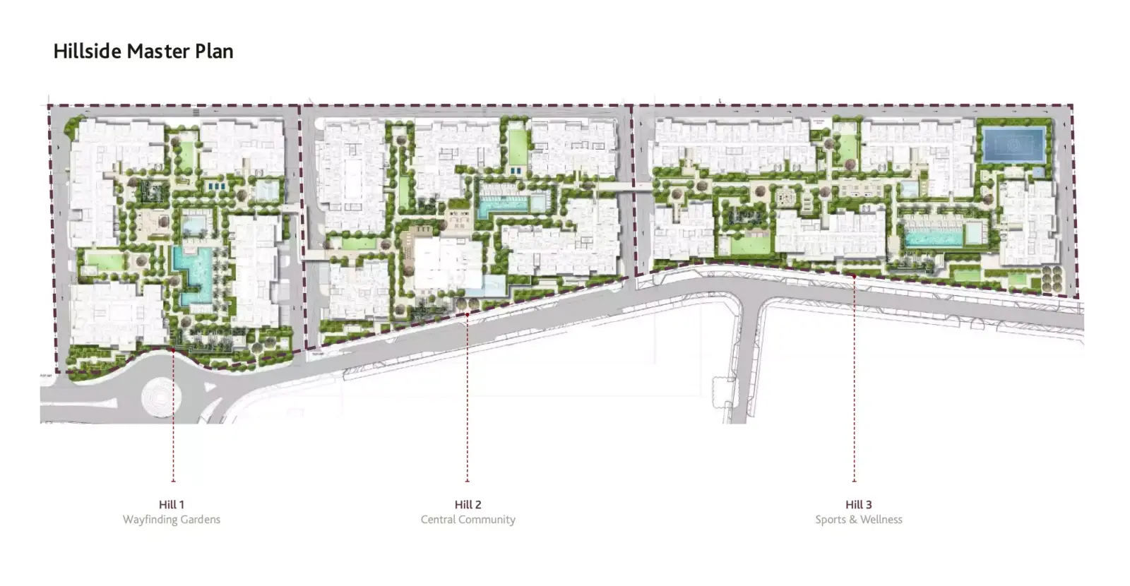 Hillside Residences masterplan, Wasl Gate