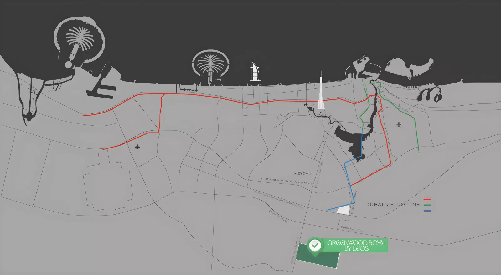 Green Wood Royal masterplan, Umm Al Daman