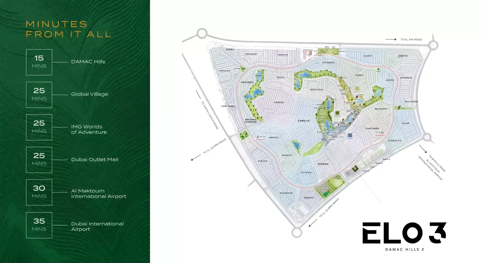 ELO 3 masterplan, Damac Hills 2