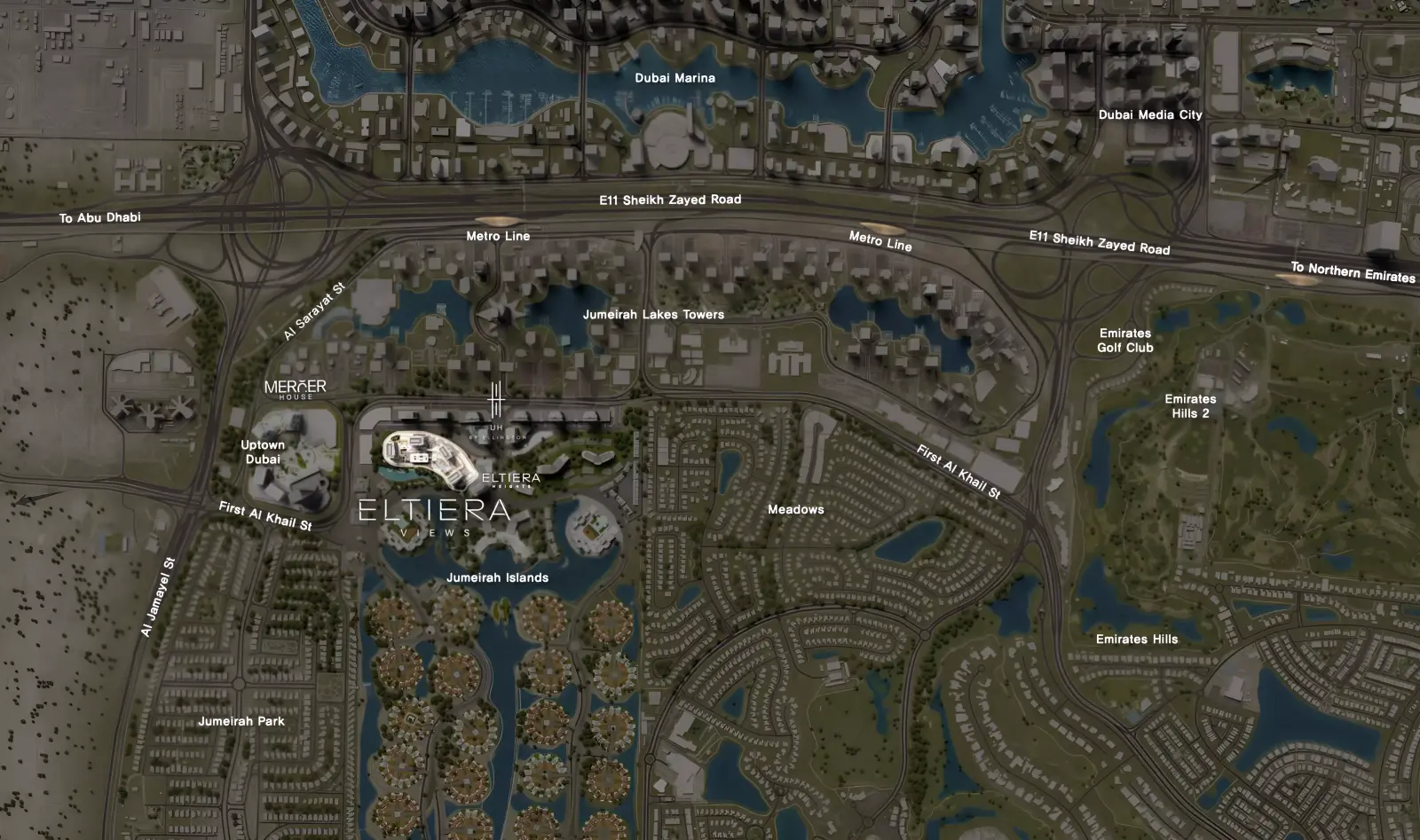 Eltiera Views 3 masterplan, Jumeirah Islands
