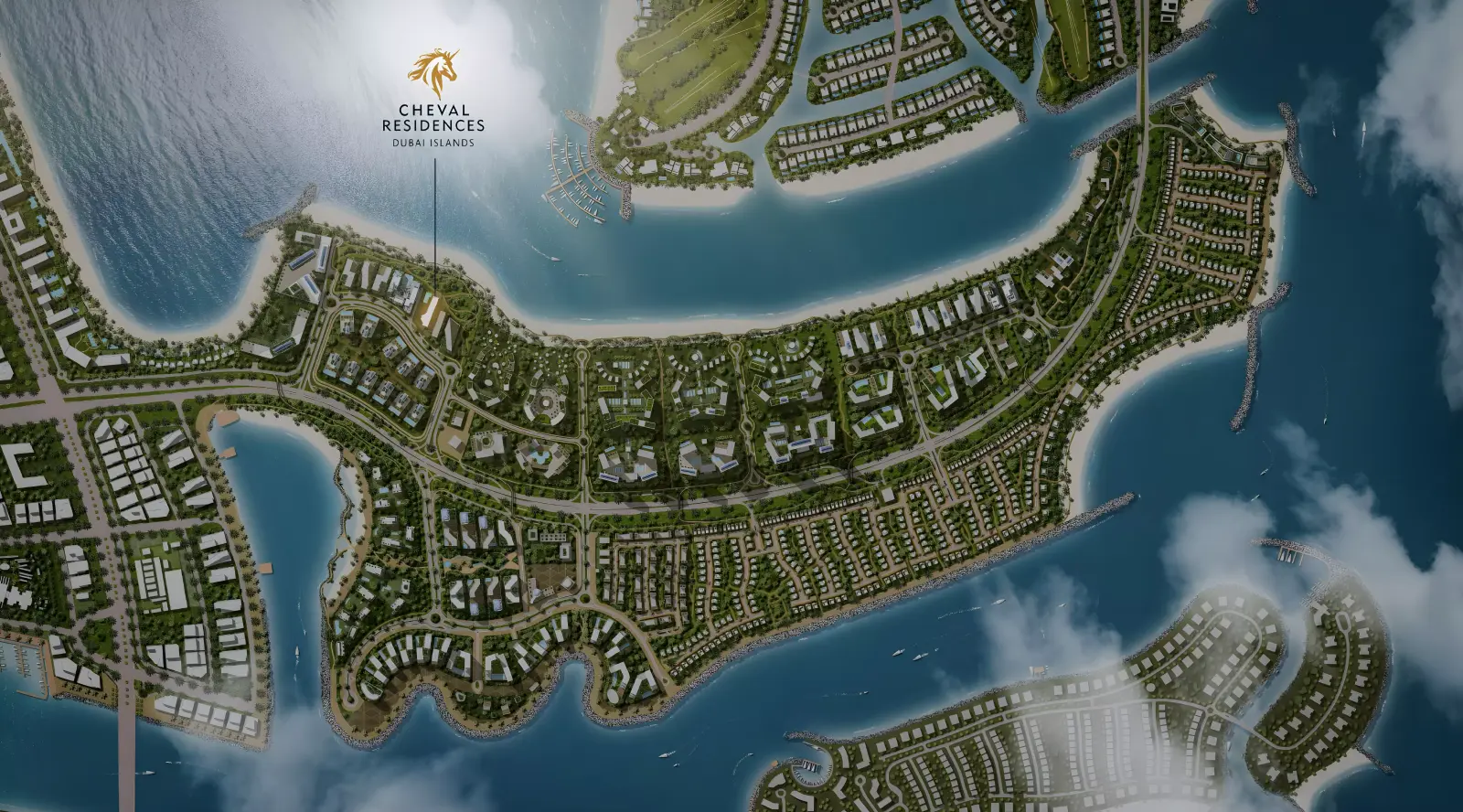 Cheval Residences masterplan, Dubai Islands