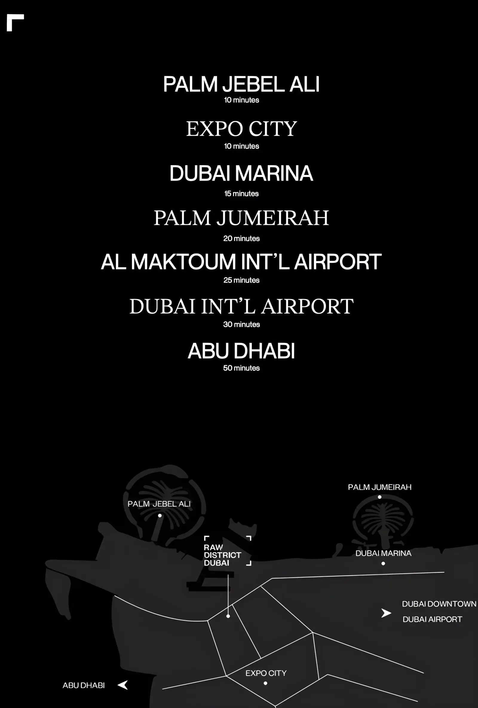 Raw District masterplan, Downtown Jebel Ali