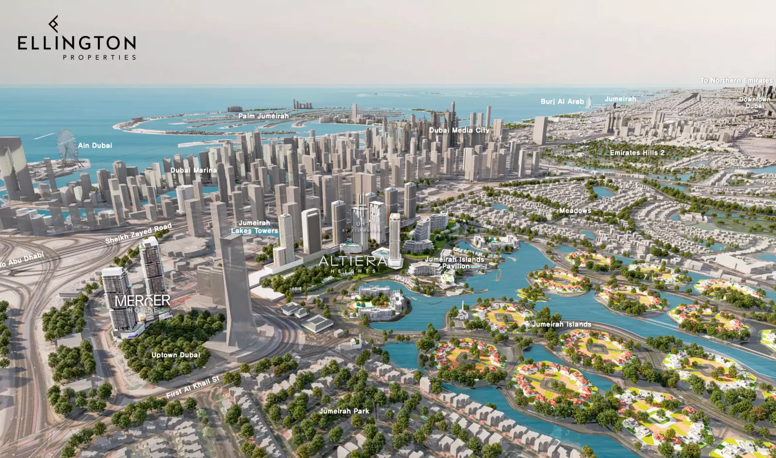 Altiera Heights masterplan, Jumeirah Islands