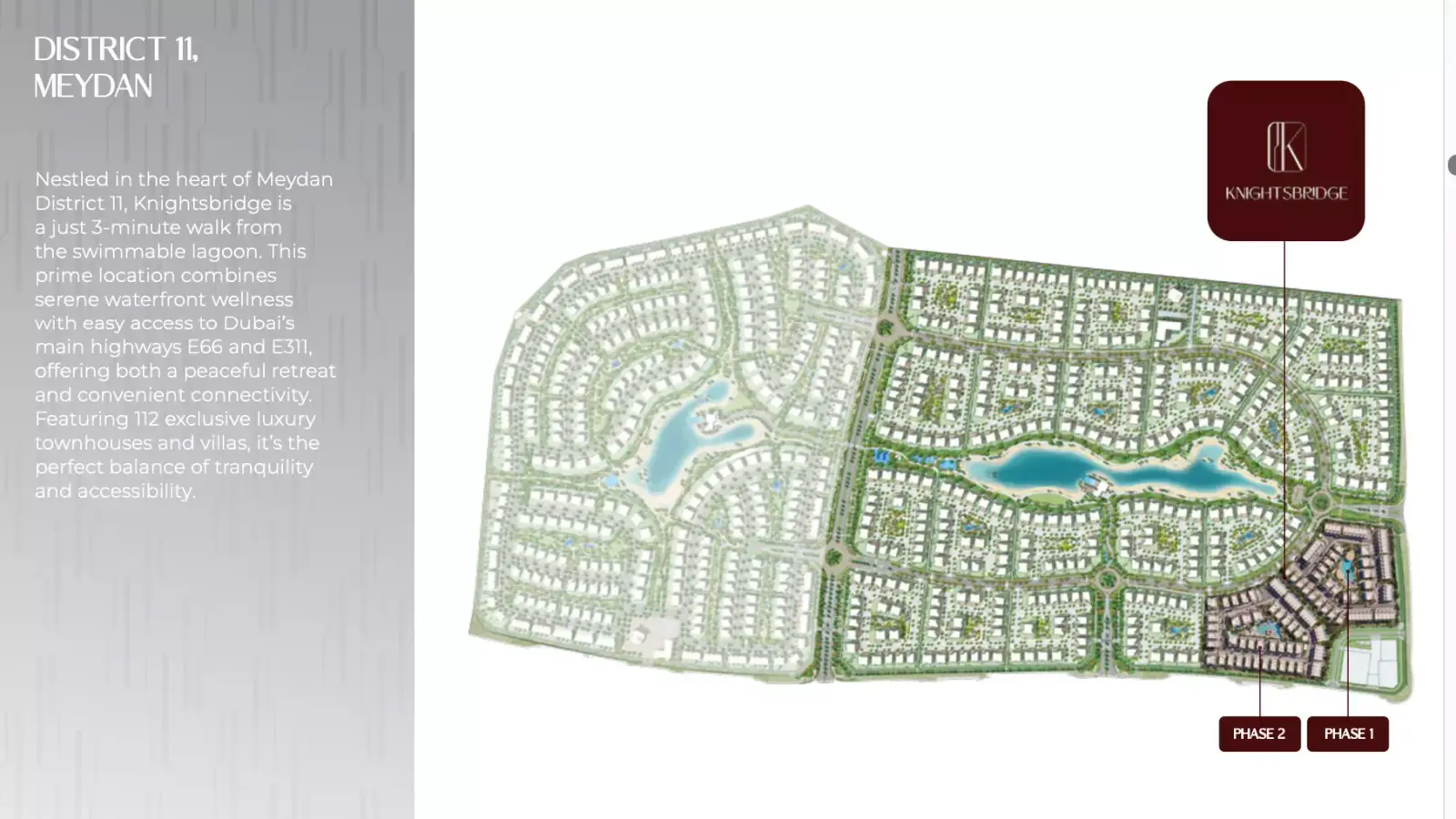 Knightsbridge Phase 2 masterplan, Mohammed Bin Rashid City