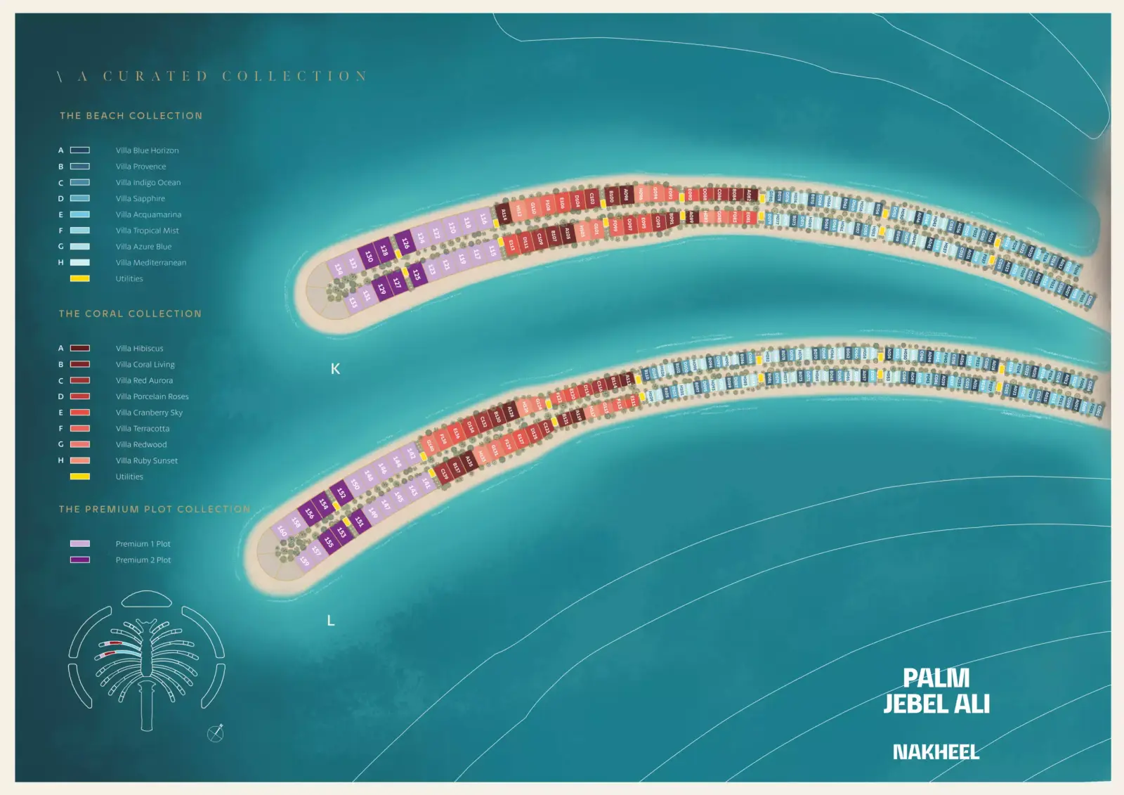 Palm Jebel Ali Frond L masterplan, Palm Jebel Ali