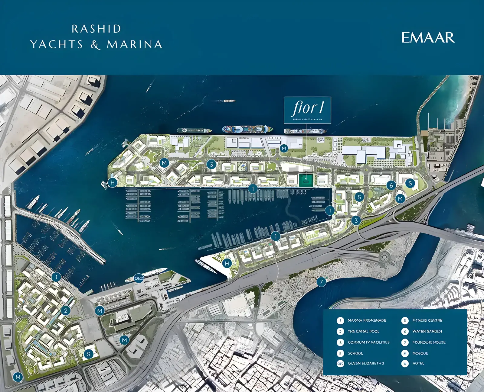 Emaar Fior 总体规划, Mina Rashid