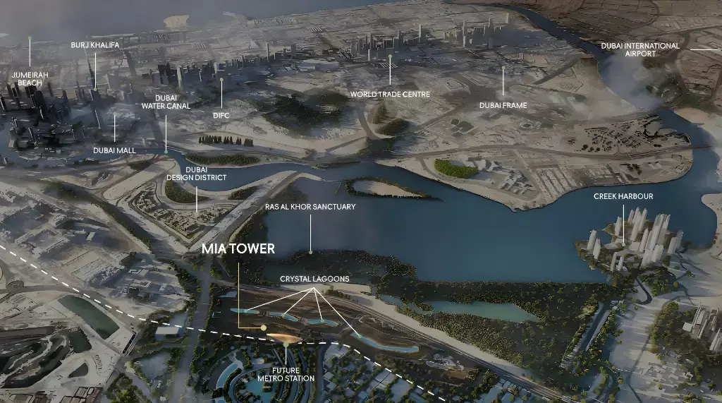 Stamn Mia Tower masterplan, Nad Al Sheba