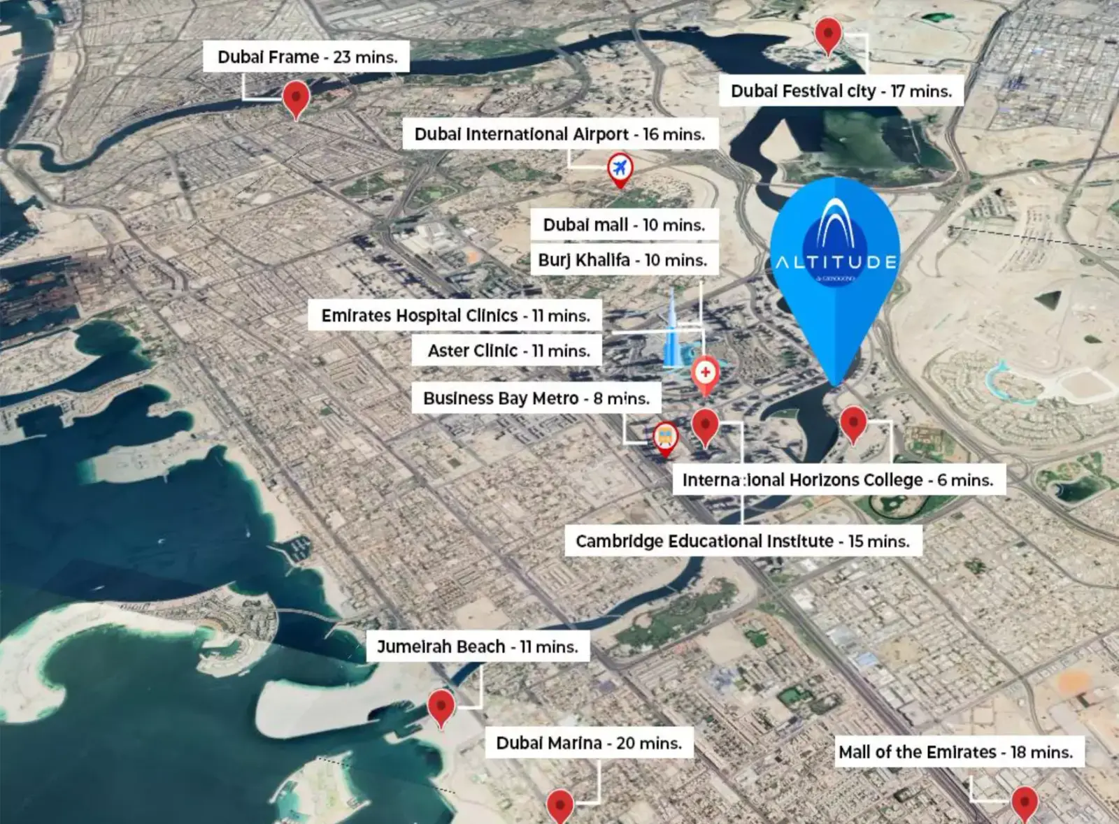 Altitude masterplan, Business Bay